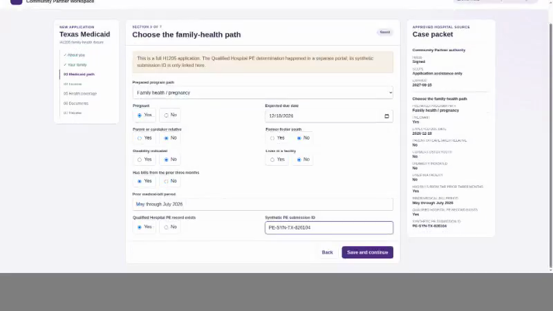 The live Skyvern run linked the existing Qualified Hospital PE record